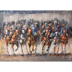 Naeem Rind, 32 x 48 Inch, Acrylic on Canvas, Horse Painting, AC-NAR-068